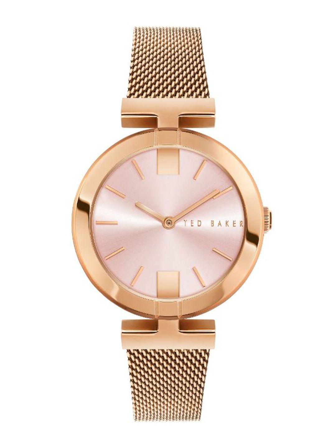 ted baker women stainless steel bracelet style straps analogue watch