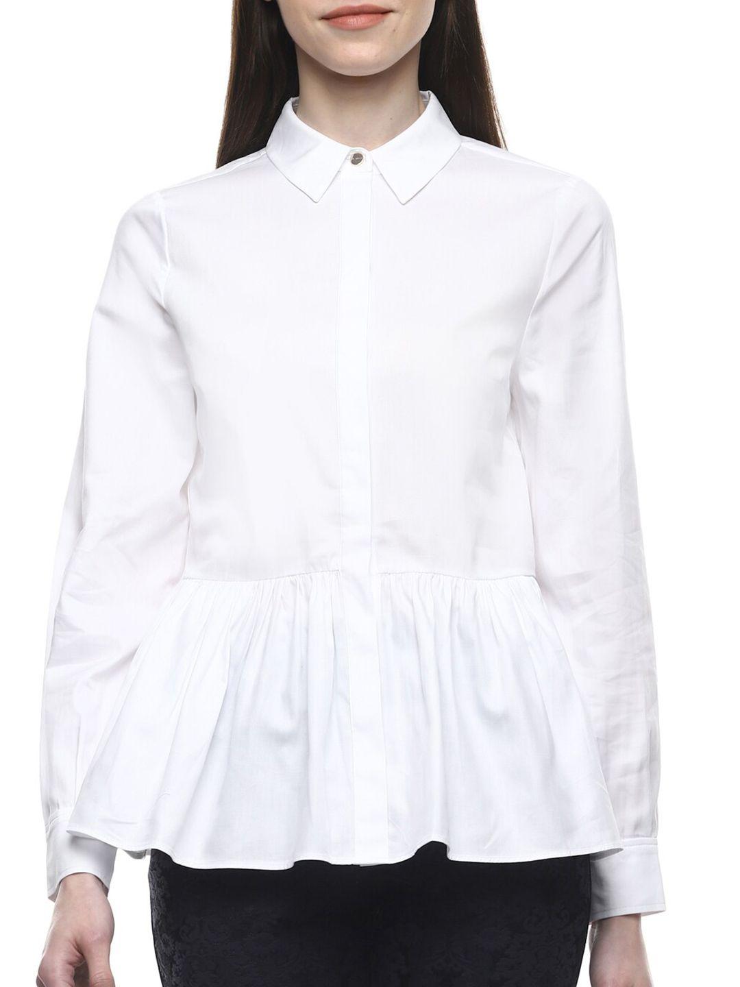 ted baker women white cotton shirt style top