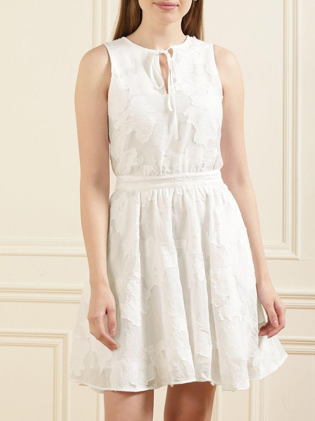 ted baker women white floral mini dress