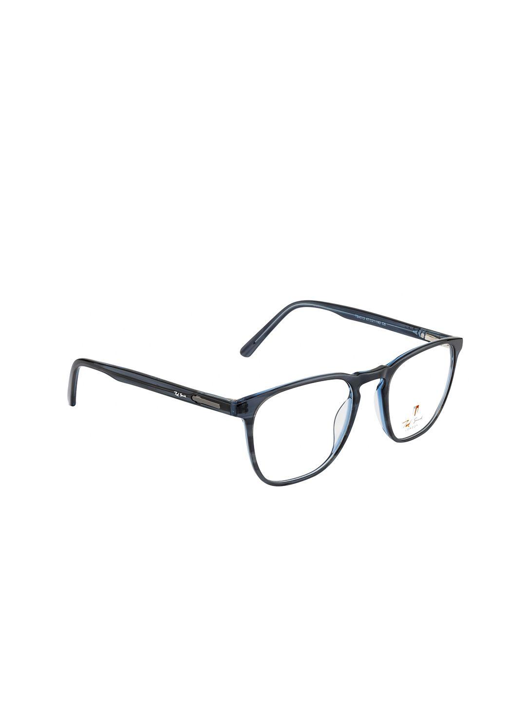 ted smith adult blue & black full rim wayfarer frames