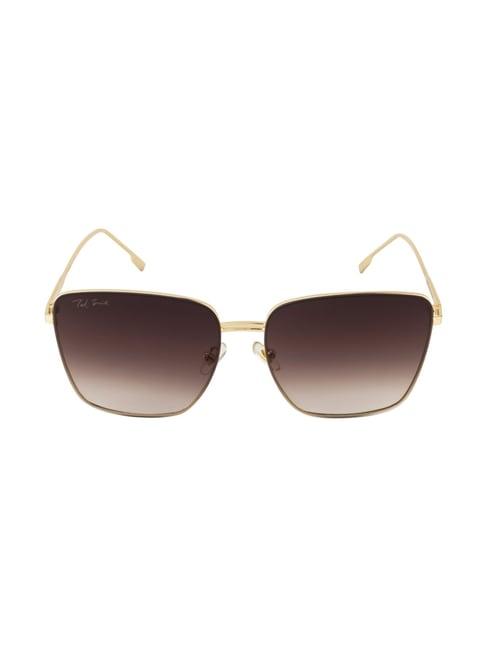 ted smith beuniq_c3 brown gradient square sunglasses