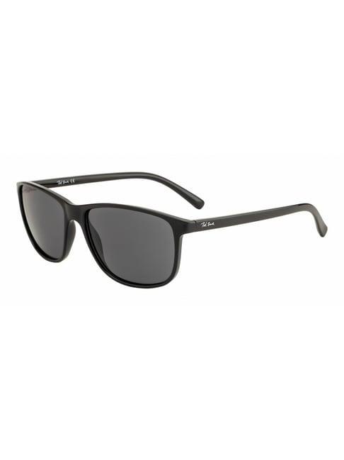 ted smith black acetate unisex sunglasses