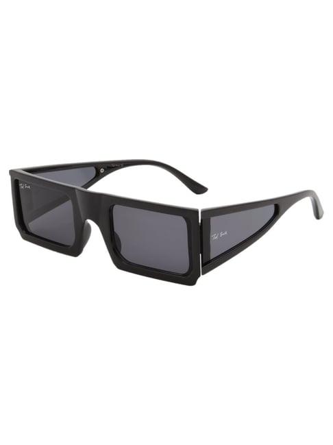 ted smith black shield uv protection unisex sunglasses