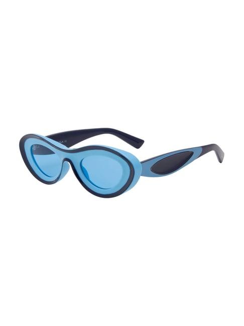 ted smith blue cat eye uv protection sunglasses for women