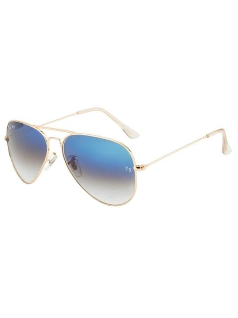 ted smith blue cat eye uv protection unisex sunglasses
