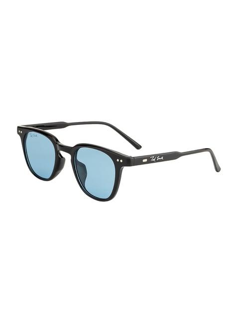 ted smith blue square unisex sunglasses