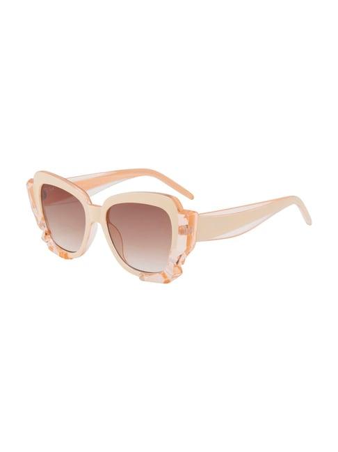 ted smith brown cat eye uv protection sunglasses for women