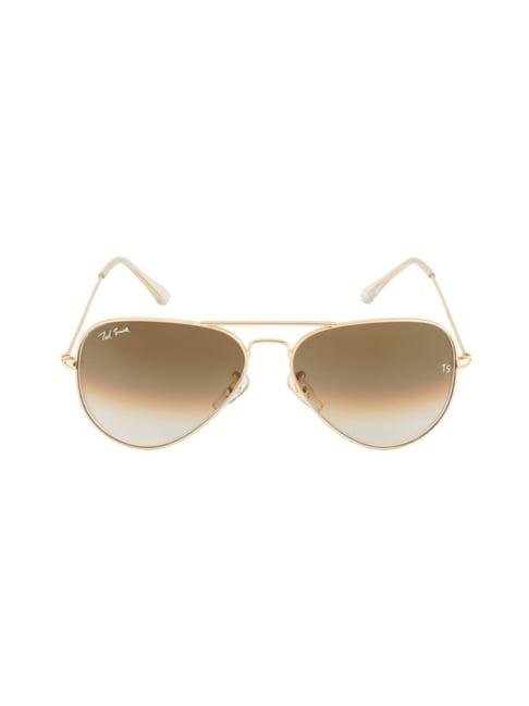 ted smith brown metal unisex sunglasses