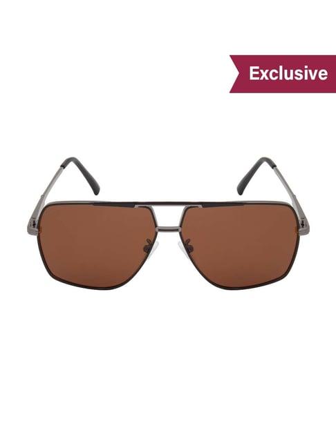 ted smith brown wayfarer polarized unisex sunglasses