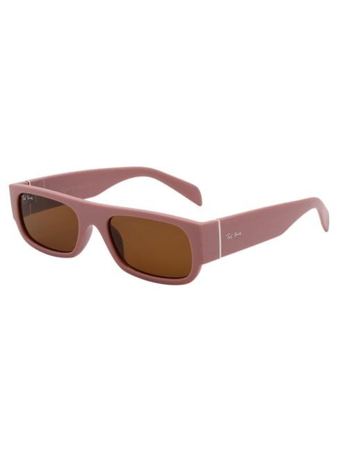 ted smith brown wayfarer uv protection unisex sunglasses