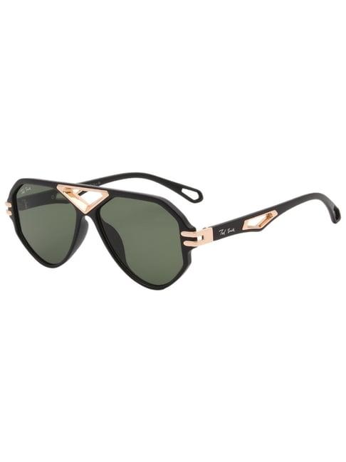 ted smith green aviator uv protection unisex sunglasses