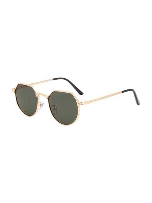 ted smith green hexagon uv protection unisex sunglasses