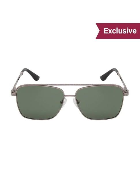 ted smith green square polarized unisex sunglasses