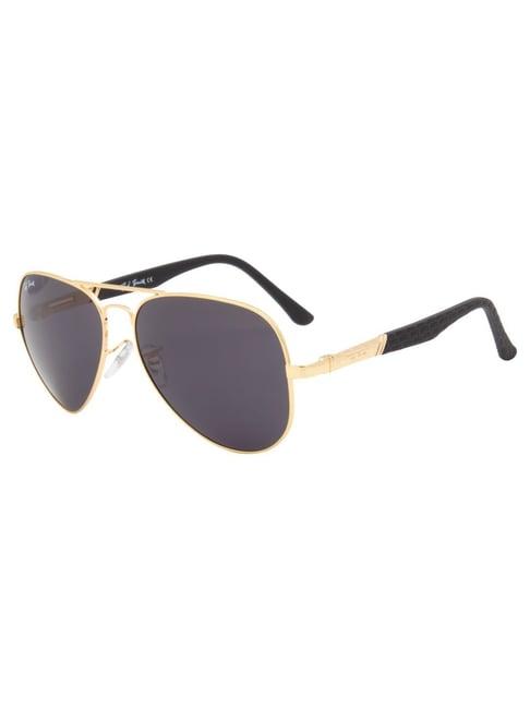 ted smith grey aviator uv protection unisex sunglasses