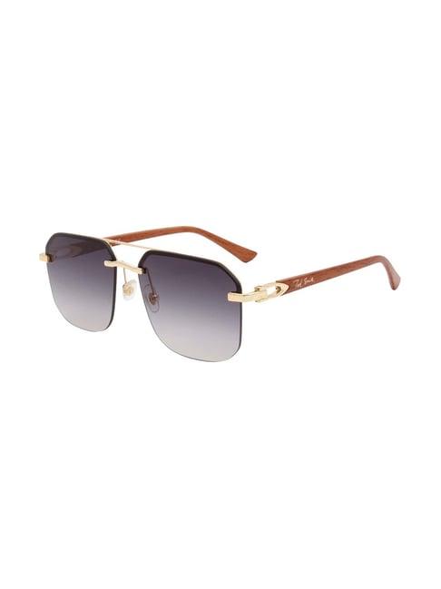 ted smith grey aviator uv protection unisex sunglasses