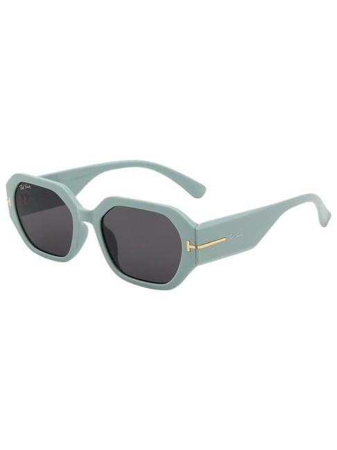 ted smith grey hexagon uv protection unisex sunglasses