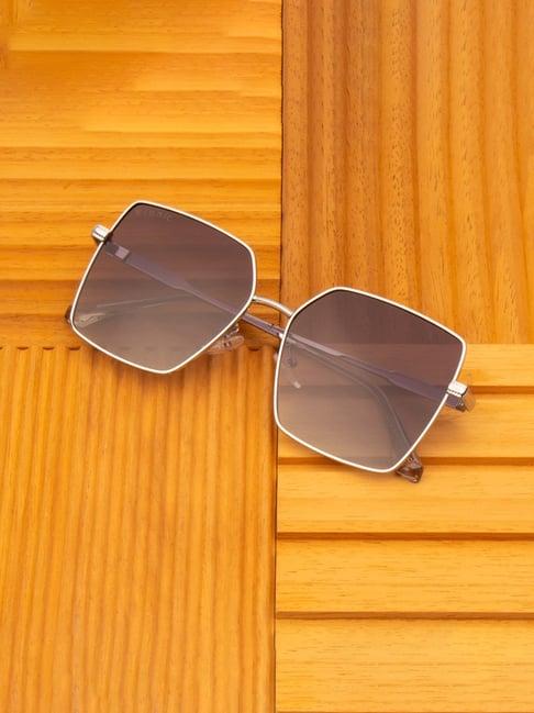 ted smith grey square polarized unisex sunglasses