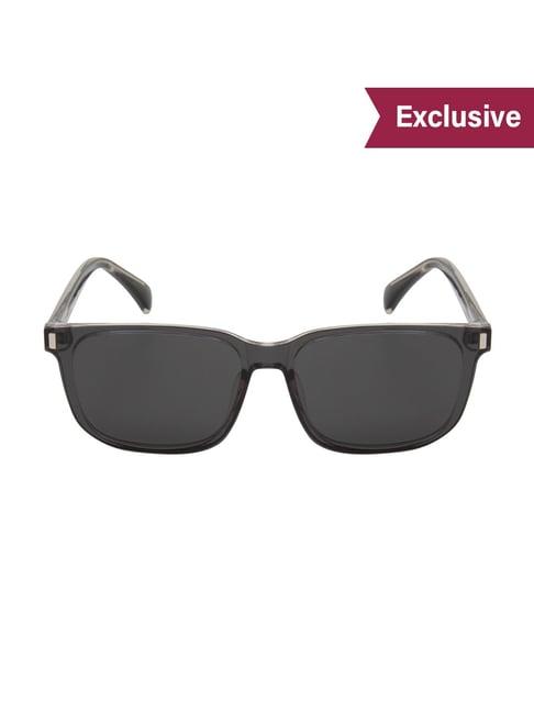 ted smith grey wayfarer polarized unisex sunglasses