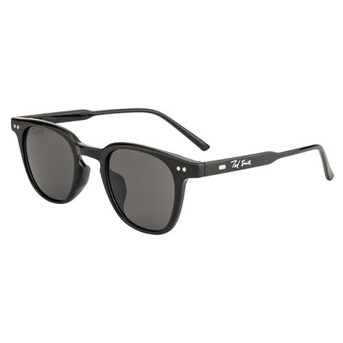 ted smith latest and stylish square sunglasses for men women | full rim & 100% uv protection | grey lens & acetate frame | small | (52-18-145)