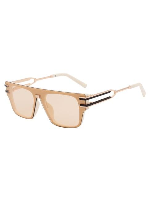 ted smith light brown wayfarer uv protection unisex sunglasses