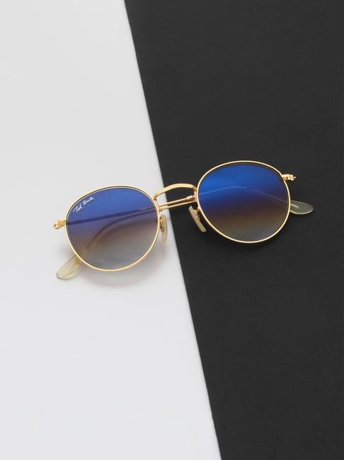 ted smith moon_c15 blue gradient round sunglasses