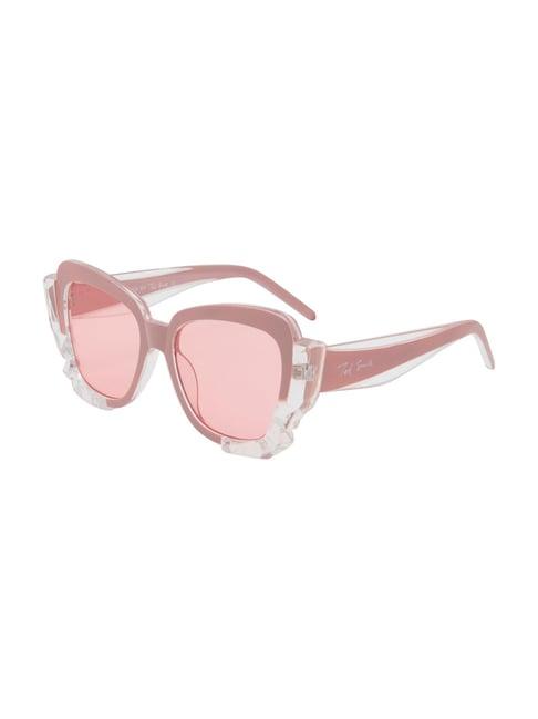 ted smith pink cat eye uv protection sunglasses for women