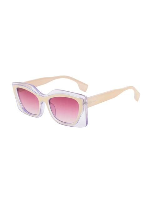 ted smith pink cat eye uv protection sunglasses for women