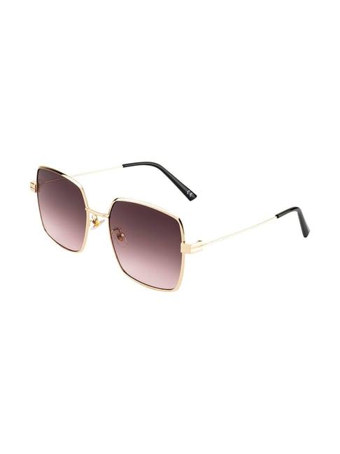 ted smith purple square unisex sunglasses