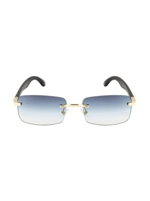ted smith solitiare_c3 blue gradient rectangular sunglasses