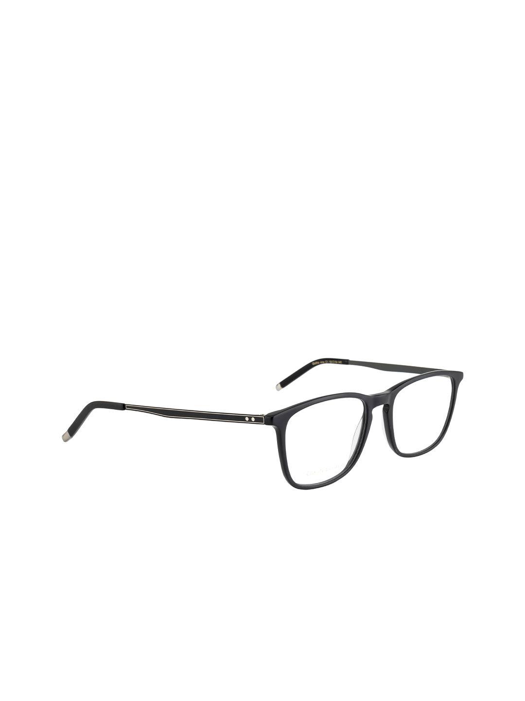 ted smith unisex black full rim square frames eyeglasses