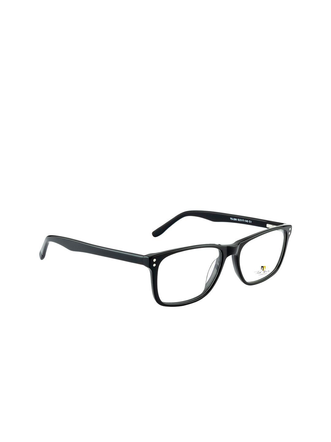 ted smith unisex black full rim wayfarer frames - ts-341_c1