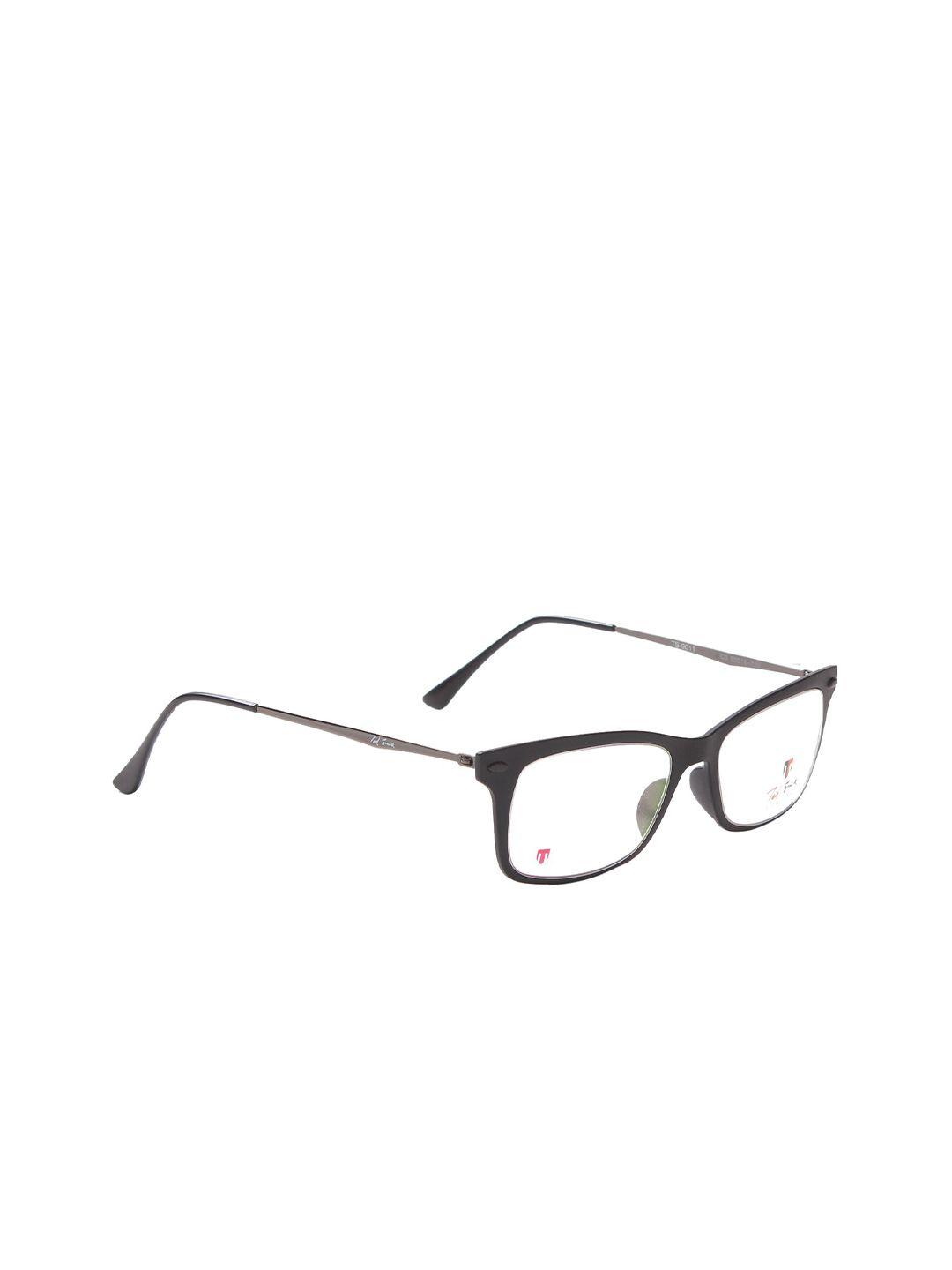 ted smith unisex black full rim wayfarer frames eyeglasses