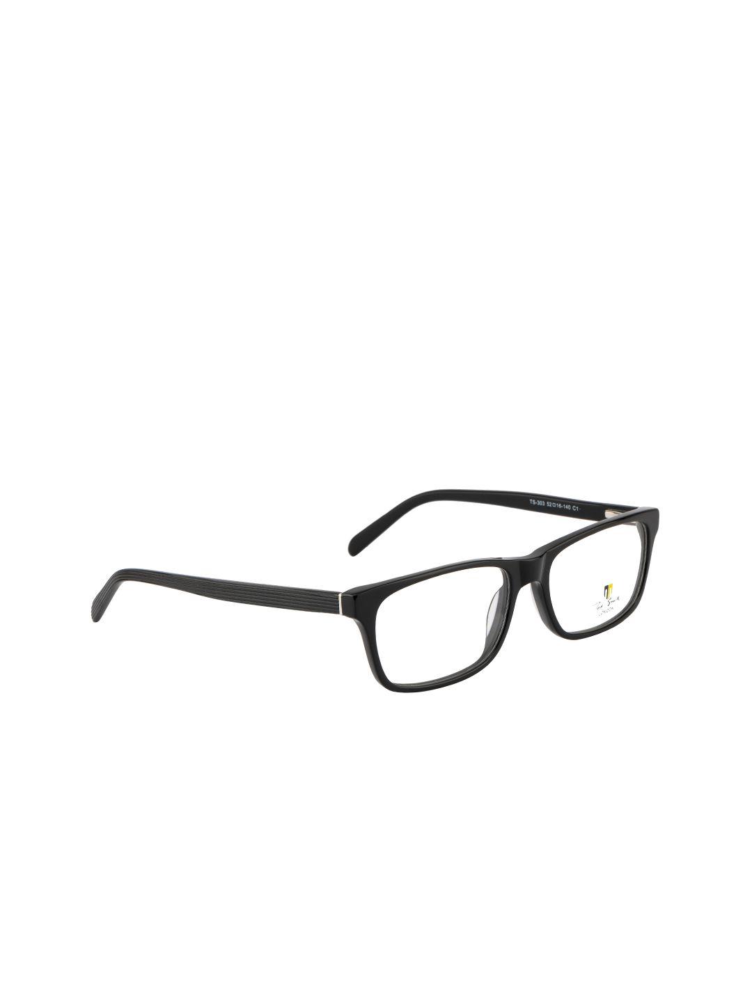 ted smith unisex black full rim wayfarer frames