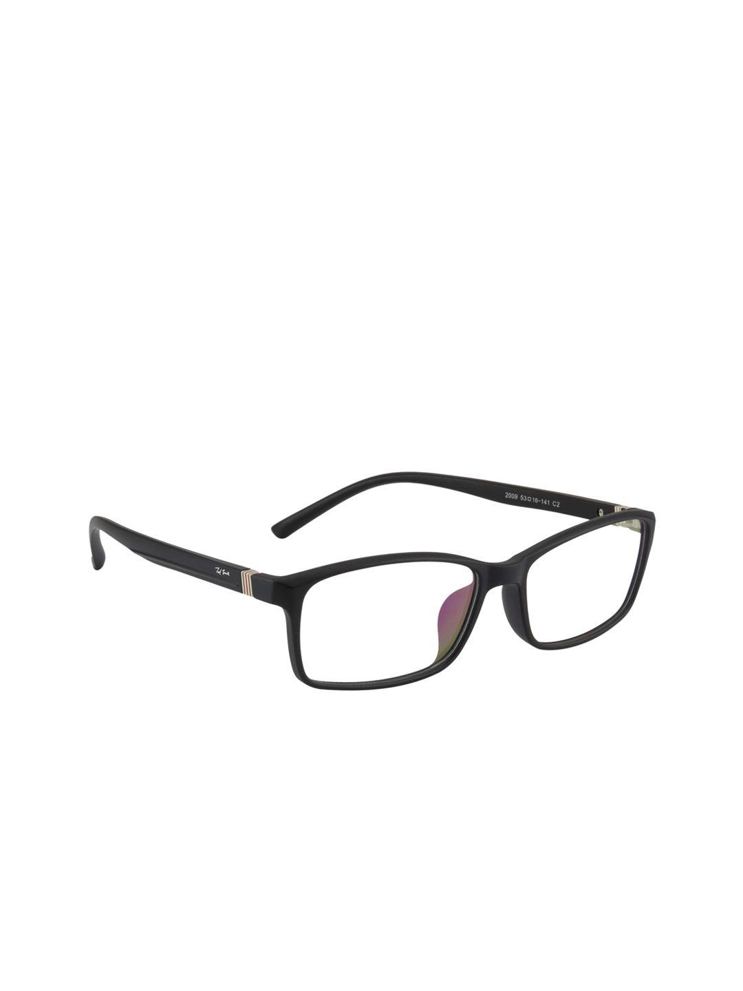 ted smith unisex black solid full rim rectangle frames ts-nc-2009_c2