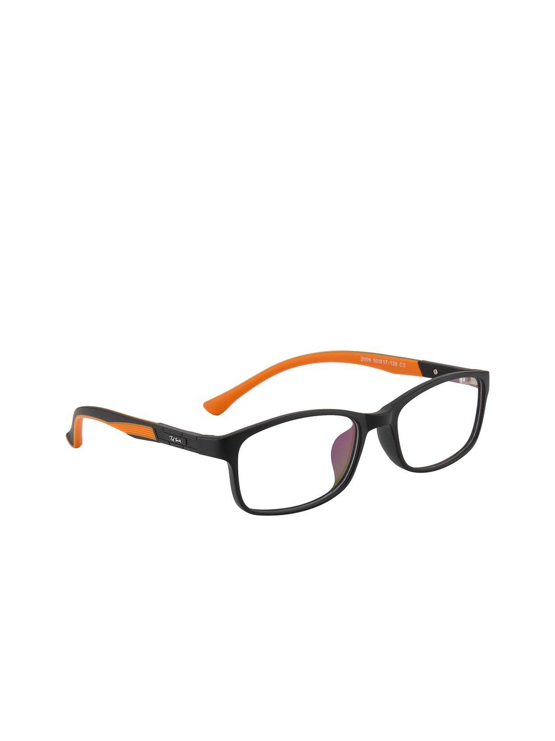 ted smith unisex black solid rectangle frames