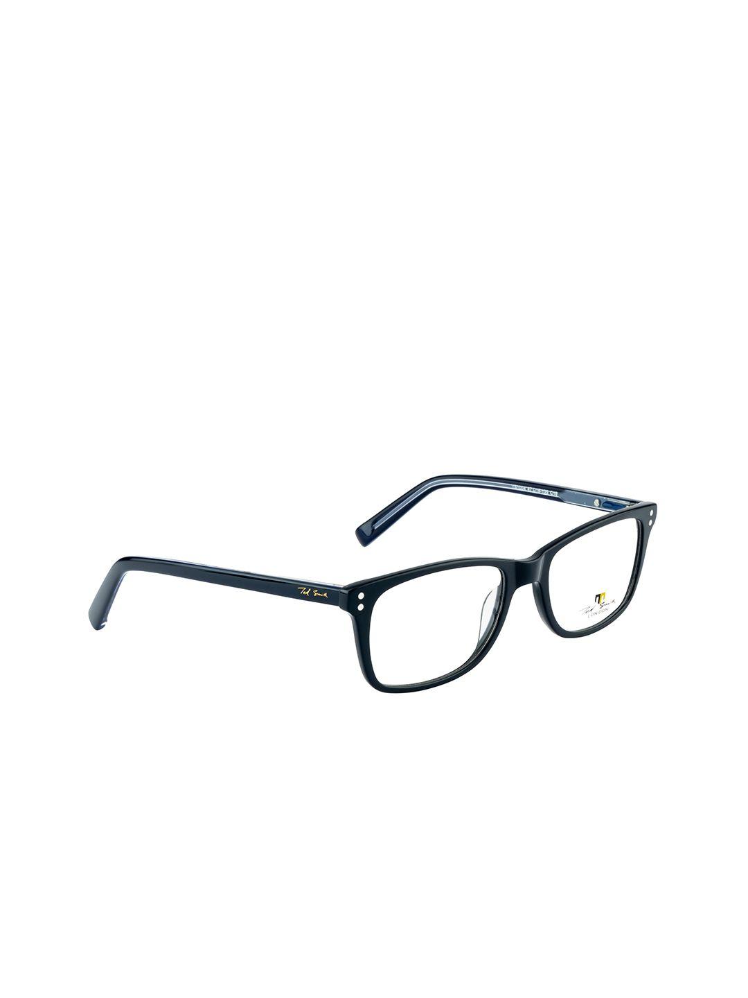 ted smith unisex blue full rim wayfarer frames eyeglasses