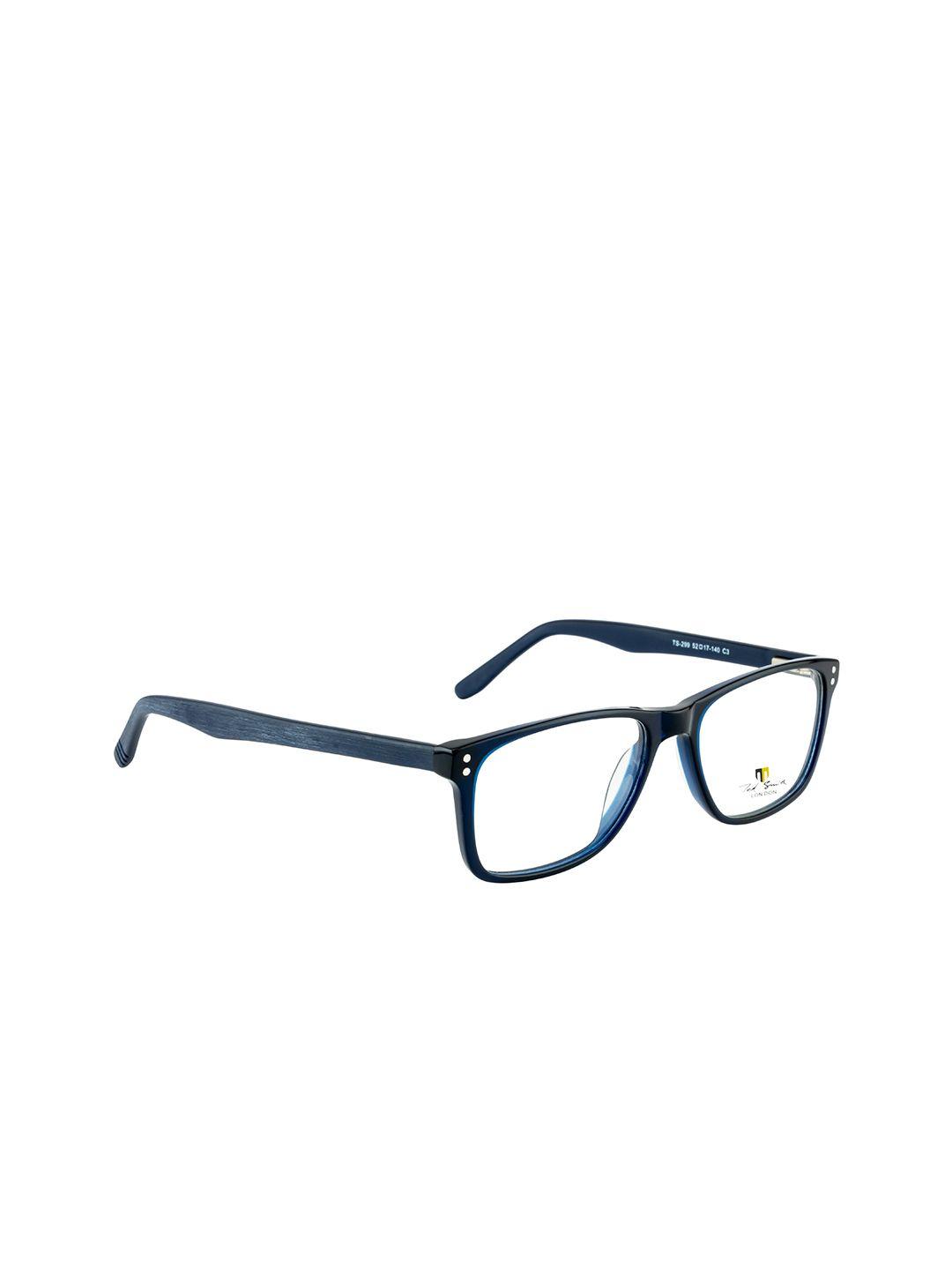 ted smith unisex blue full rim wayfarer frames eyeglasses