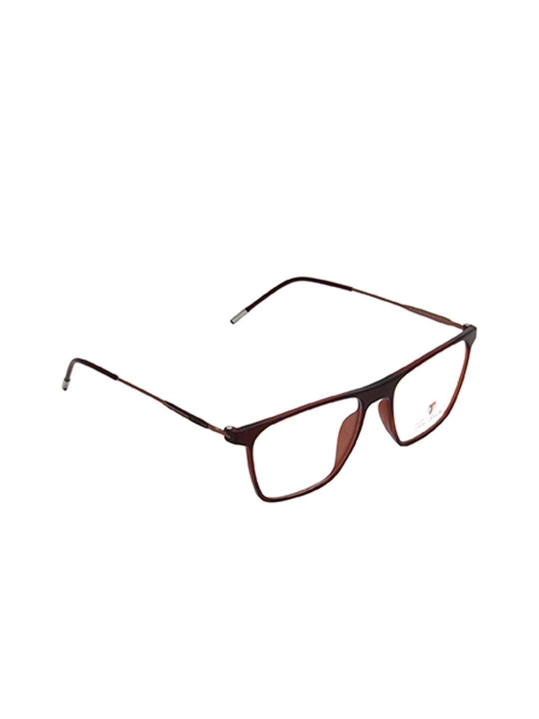 ted smith unisex brown & black full rim wayfarer frameframes eyeglasses