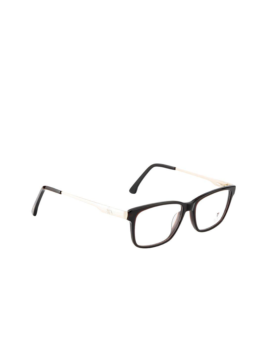 ted smith unisex brown & white full rim wayfarer frames ts-339_c23