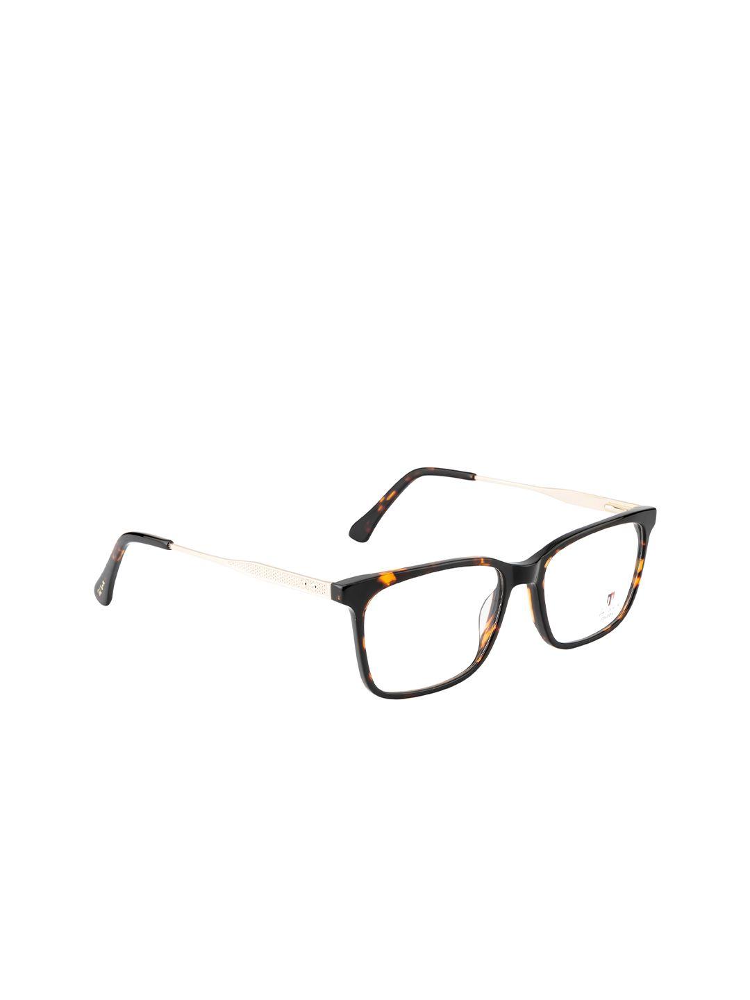 ted smith unisex brown full rim wayfarer frames eyeglasses