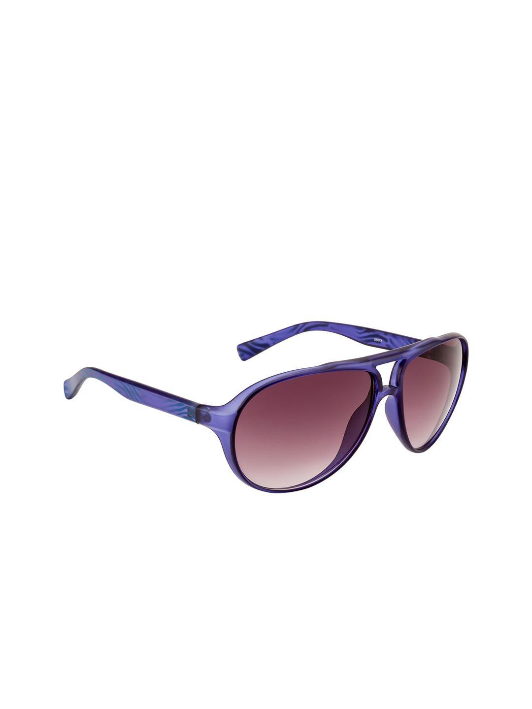 ted smith unisex brown lens & blue aviator sunglasses tso-86678s_m.blu-brown