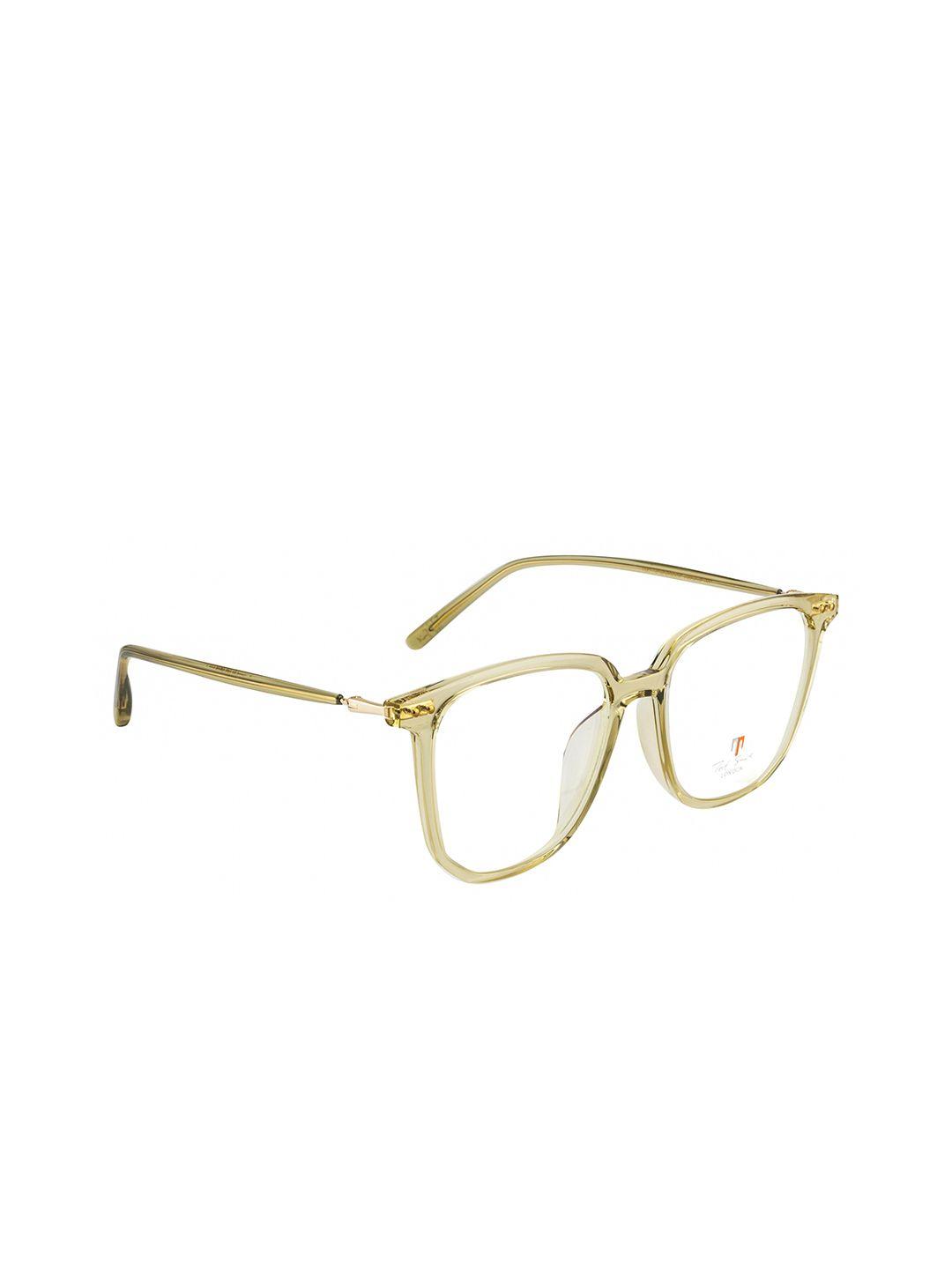 ted smith unisex green full rim square frames ts-11018_grn