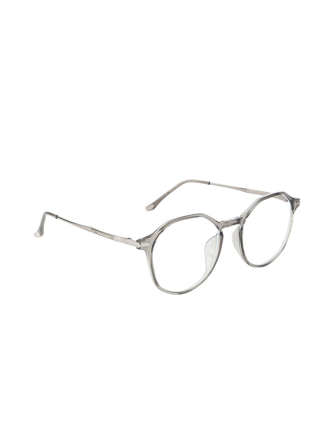 ted smith unisex grey full rim round frames