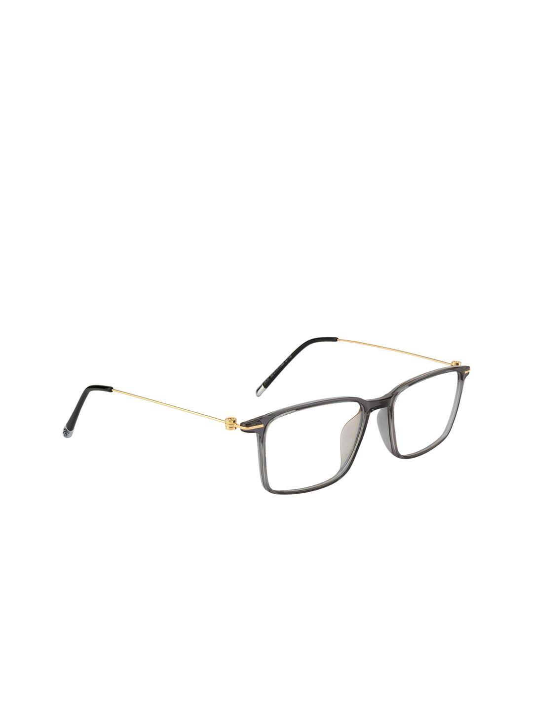 ted smith unisex grey solid full rim wayfarer frames eyeglasses