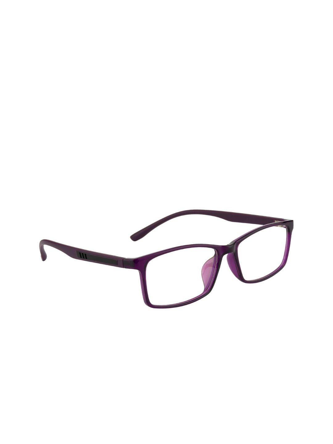 ted smith unisex purple full rim rectangle frames eyeglasses
