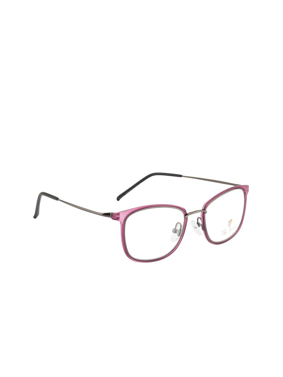 ted smith unisex purple solid square frames eyeglasses