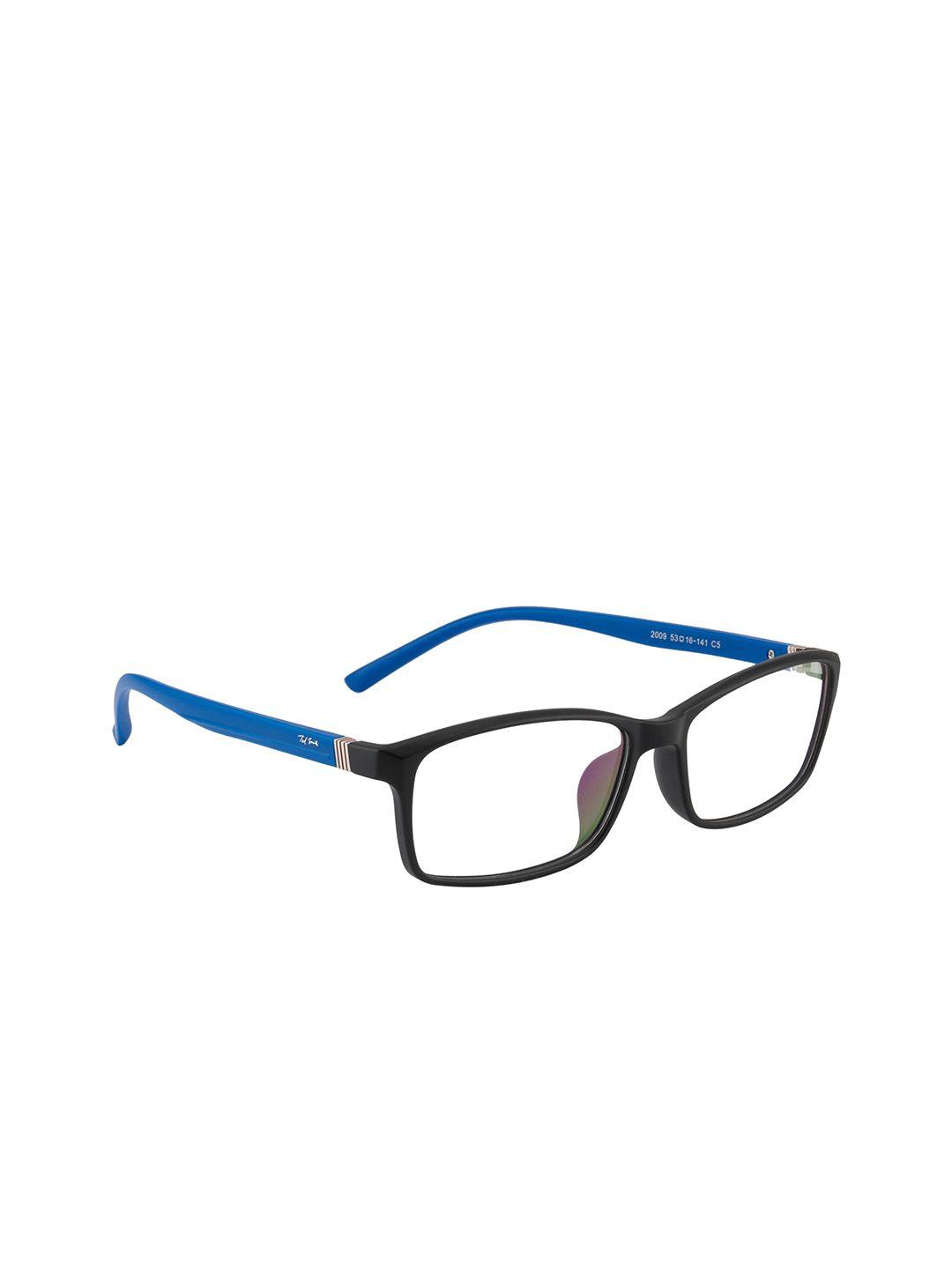 ted smith unisex transparent full rim rectangle frames eyeglasses