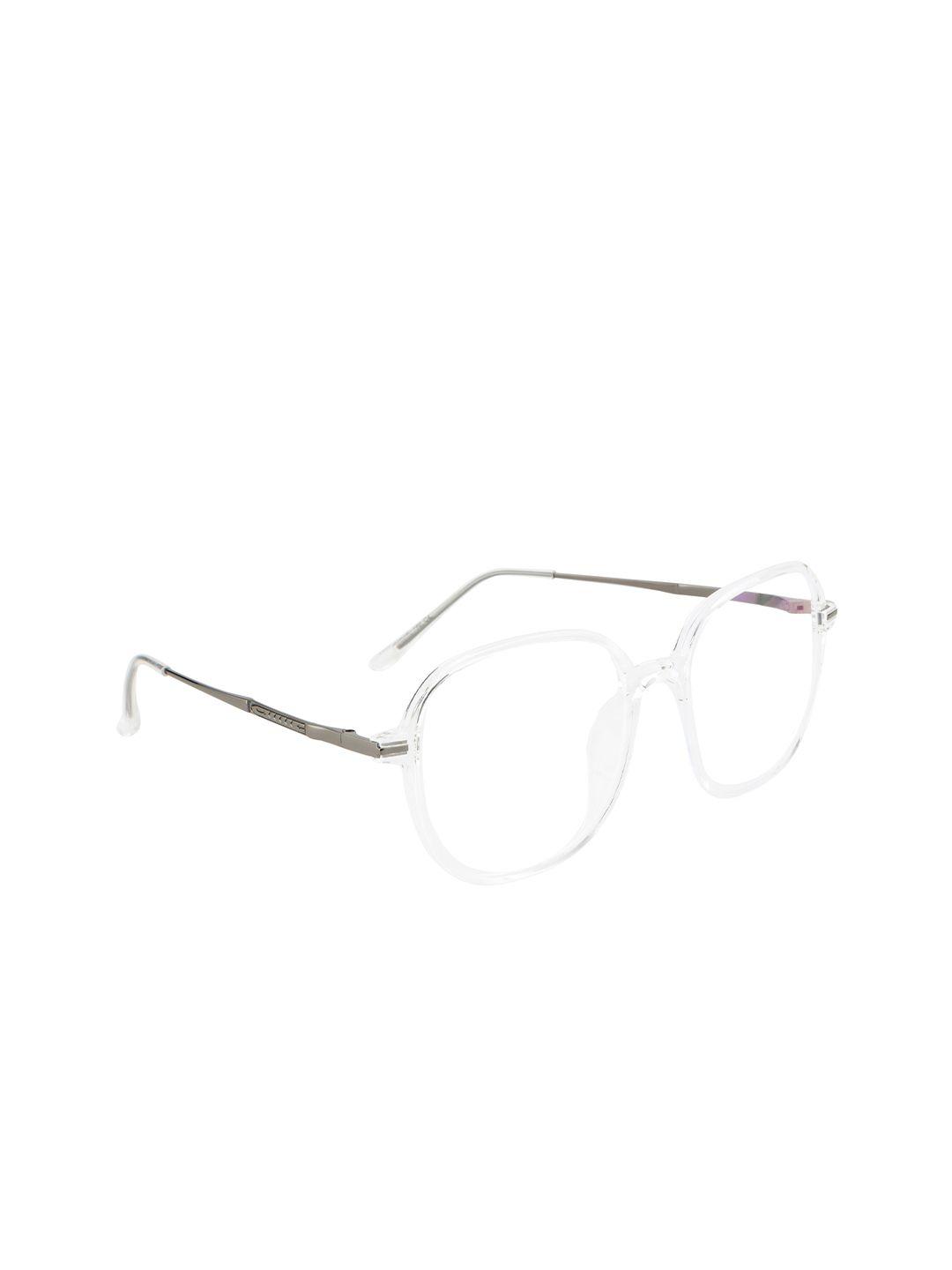 ted smith unisex transparent full rim round frames