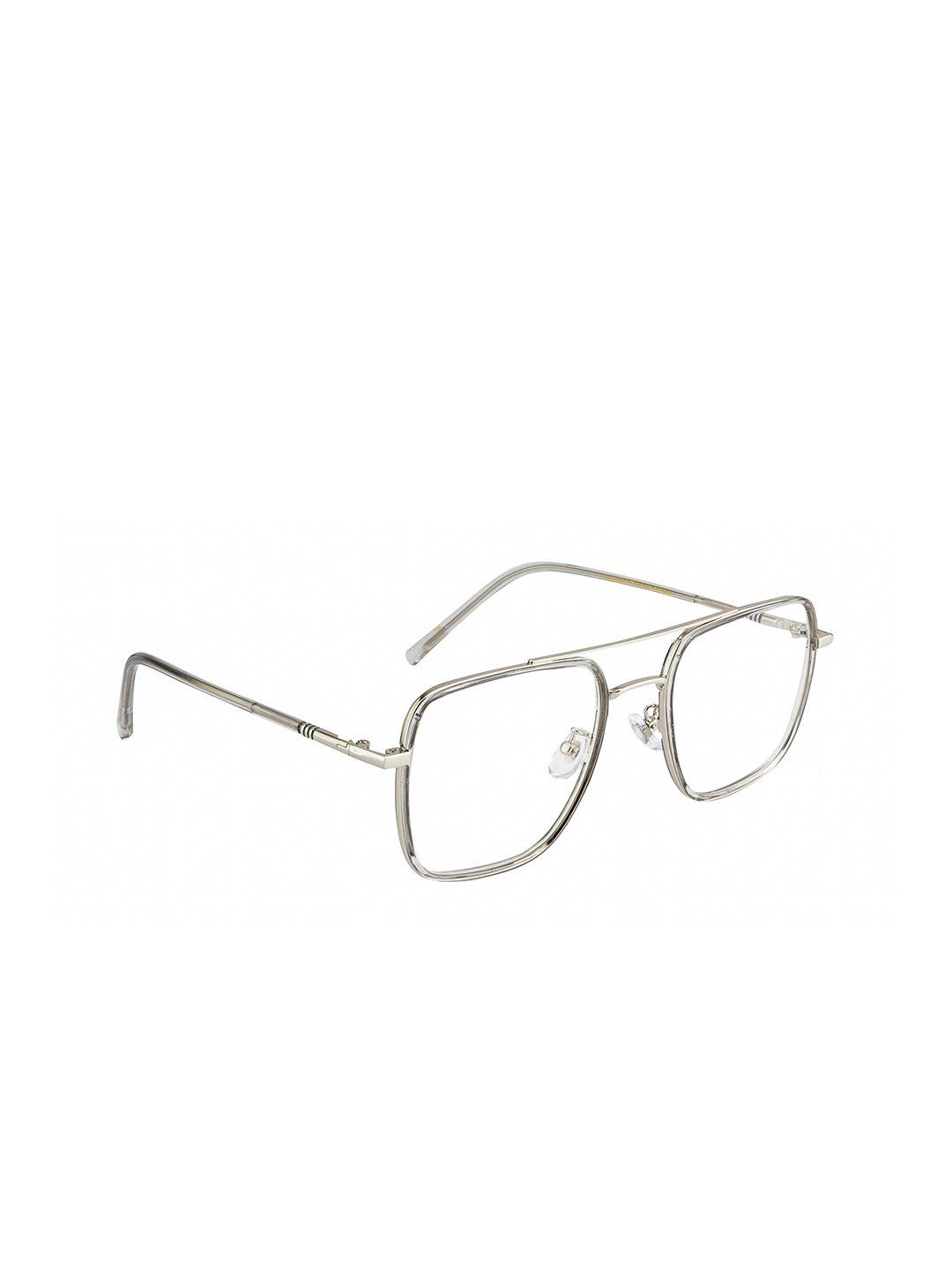 ted smith unisex transparent full rim square frames eyeglasses