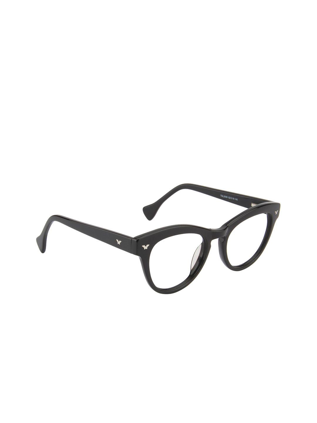 ted smith women black full rim cateye frames tsd-tsl3009_c3-blk